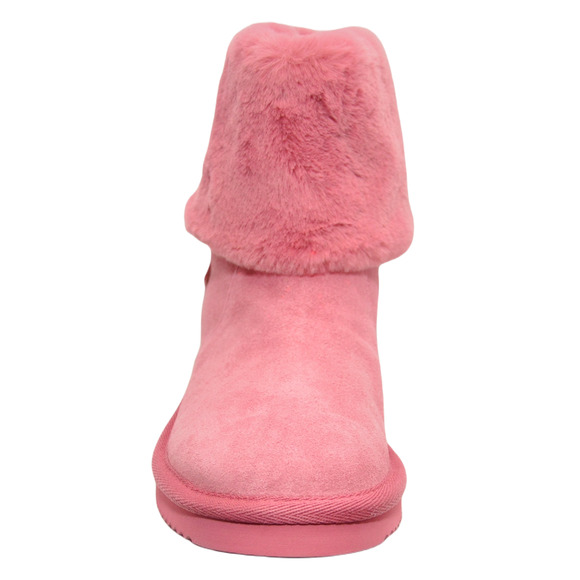 Michael Kors JULIA Faux Suede/Shearling Ankle Boot Bootie Rosewood/Pink 5/7/8 - Picture 6 of 8